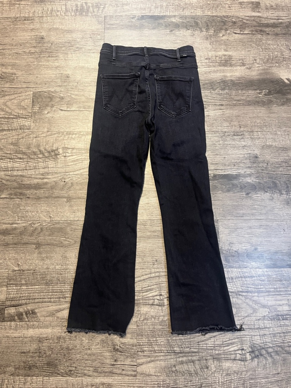 Mother Black Women's Flared Jeans - Classic Black Denim